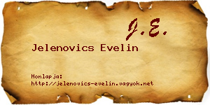 Jelenovics Evelin névjegykártya